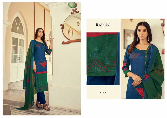Azara Maria By Radhika 54001-54006  Cotton Dress Material Catalog